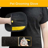 Double-Sided Pet Hair Remover Glove, Multi-Functional Pet Grooming Mitt, Easy Pet Fur Collection Cleaning Tool